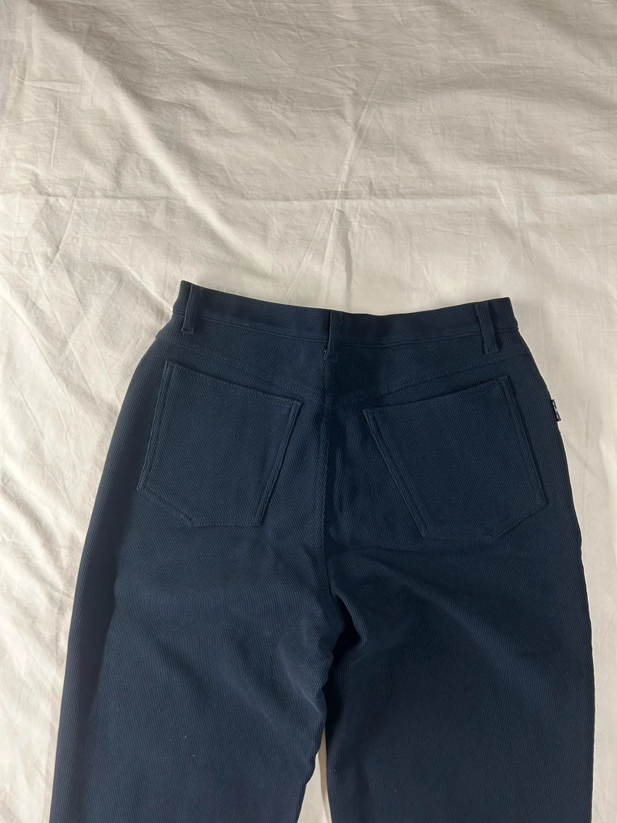Pantalón ajustado azul marino ober style efecto acanalado talla 36 – photo 15